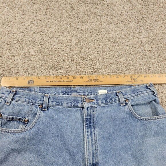 Vintage Levis 545 Jeans Mens 42x32 Blue Denim Loose Fit Tapered Medium Wash - Picture 4 of 13